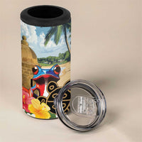 Personalized Boricua El Morro 4 in 1 Can Cooler Tumbler Puerto Rico Sun Coqui - Wonder Print Shop