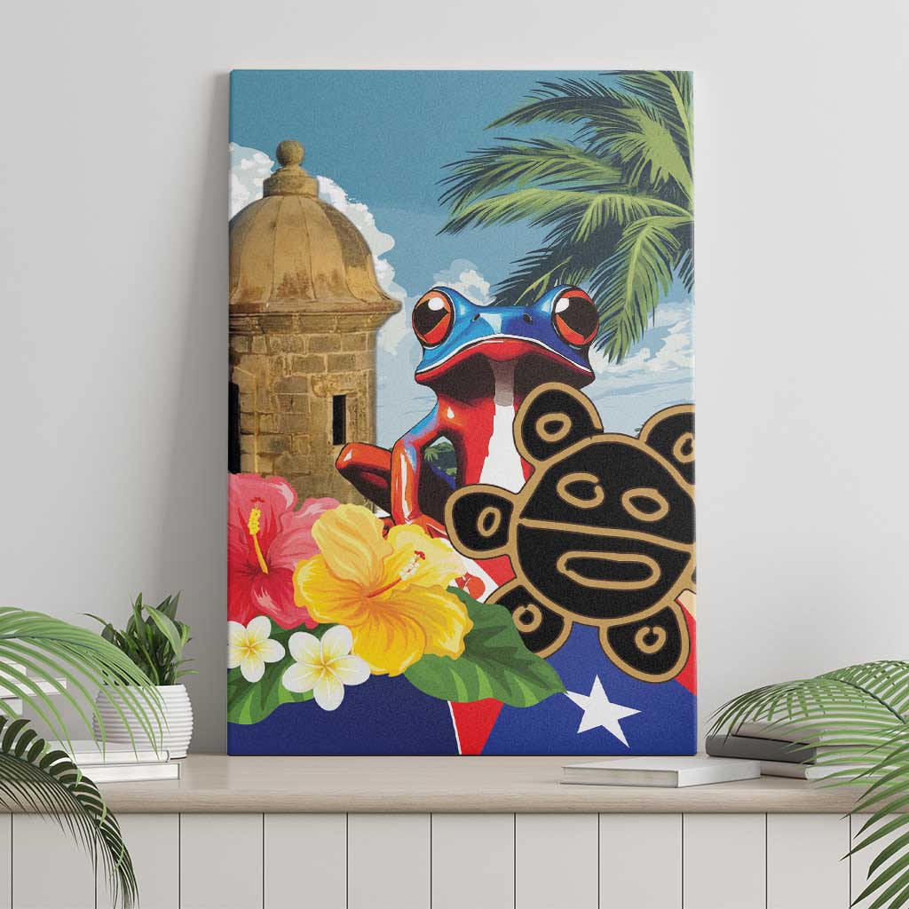 Personalized Boricua El Morro Canvas Wall Art Puerto Rico Sun Coqui - Wonder Print Shop