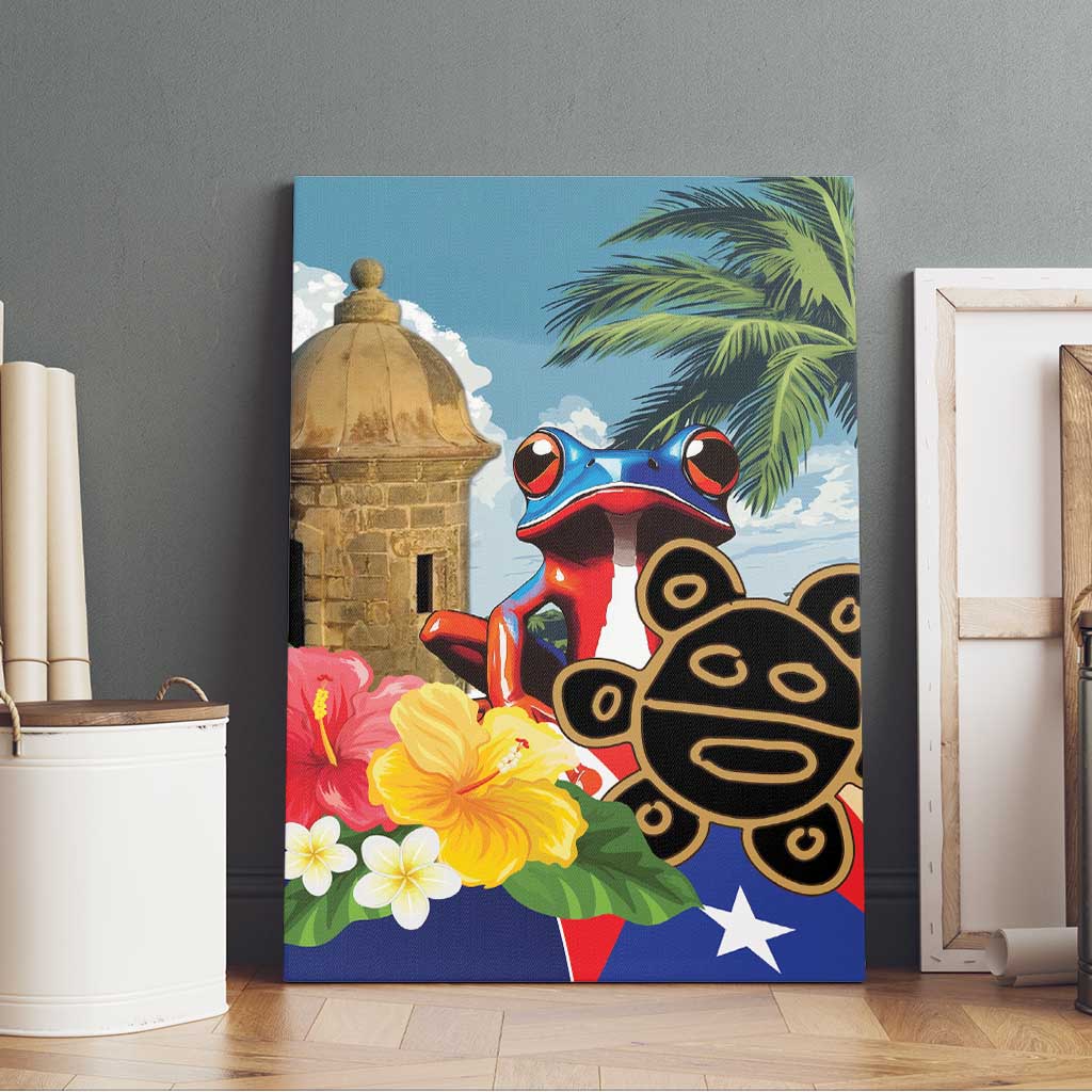 Personalized Boricua El Morro Canvas Wall Art Puerto Rico Sun Coqui - Wonder Print Shop