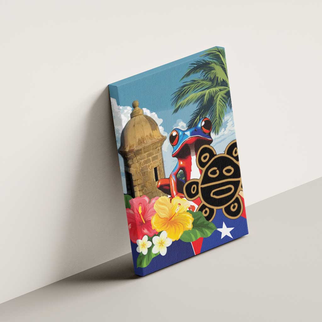 Personalized Boricua El Morro Canvas Wall Art Puerto Rico Sun Coqui - Wonder Print Shop