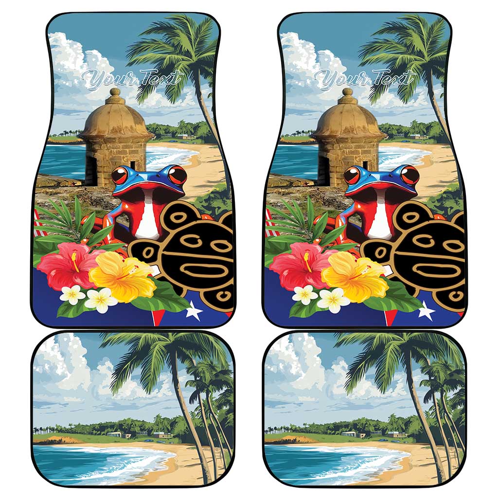 Personalized Boricua El Morro Car Mats Puerto Rico Sun Coqui - Wonder Print Shop
