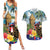 Personalized Boricua El Morro Couples Matching Summer Maxi Dress and Hawaiian Shirt Puerto Rico Sun Coqui - Wonder Print Shop