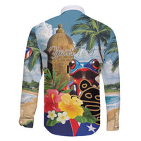 Personalized Boricua El Morro Family Matching Short Sleeve Bodycon Dress and Hawaiian Shirt Puerto Rico Sun Coqui - Wonder Print Shop