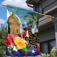 Personalized Boricua El Morro Garden Flag Puerto Rico Sun Coqui - Wonder Print Shop