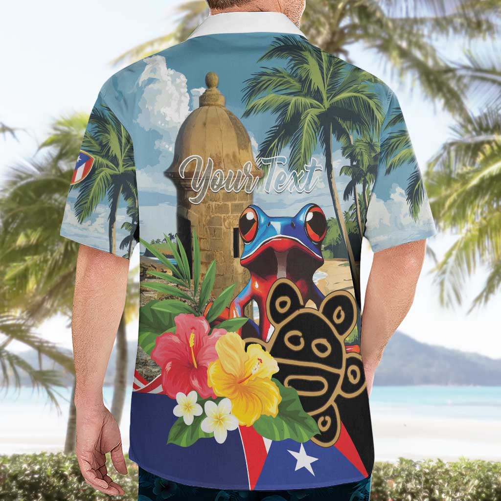 Personalized Boricua El Morro Hawaiian Shirt Puerto Rico Sun Coqui - Wonder Print Shop