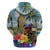 Personalized Boricua El Morro Hoodie Puerto Rico Sun Coqui - Wonder Print Shop