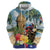 Personalized Boricua El Morro Hoodie Puerto Rico Sun Coqui - Wonder Print Shop