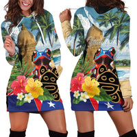 Personalized Boricua El Morro Hoodie Dress Puerto Rico Sun Coqui - Wonder Print Shop