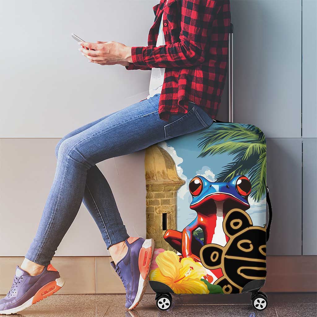 Personalized Boricua El Morro Luggage Cover Puerto Rico Sun Coqui - Wonder Print Shop