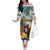 Personalized Boricua El Morro Off The Shoulder Long Sleeve Dress Puerto Rico Sun Coqui - Wonder Print Shop