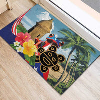 Personalized Boricua El Morro Rubber Doormat Puerto Rico Sun Coqui - Wonder Print Shop