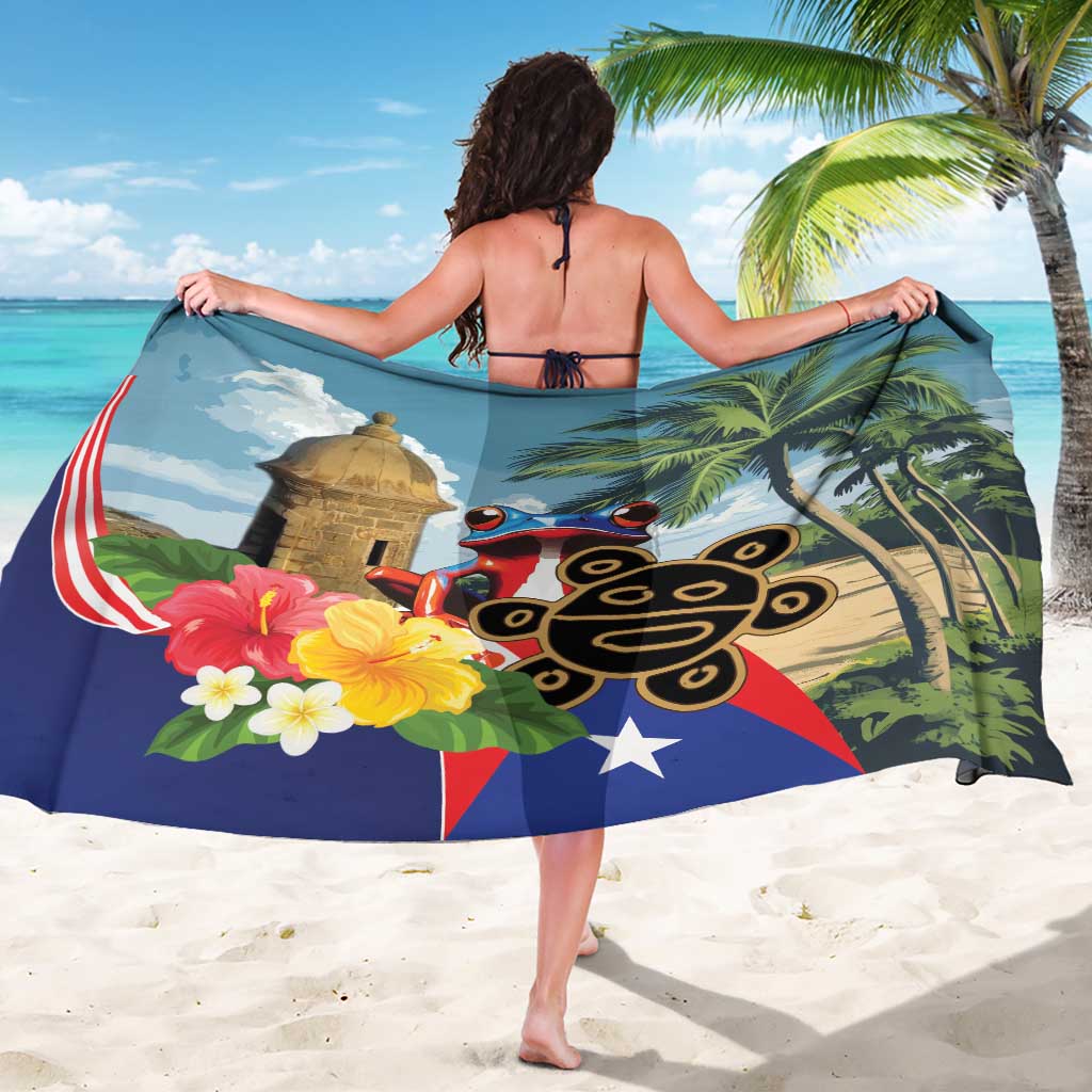 Personalized Boricua El Morro Sarong Puerto Rico Sun Coqui - Wonder Print Shop