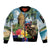 Personalized Boricua El Morro Sleeve Zip Bomber Jacket Puerto Rico Sun Coqui - Wonder Print Shop
