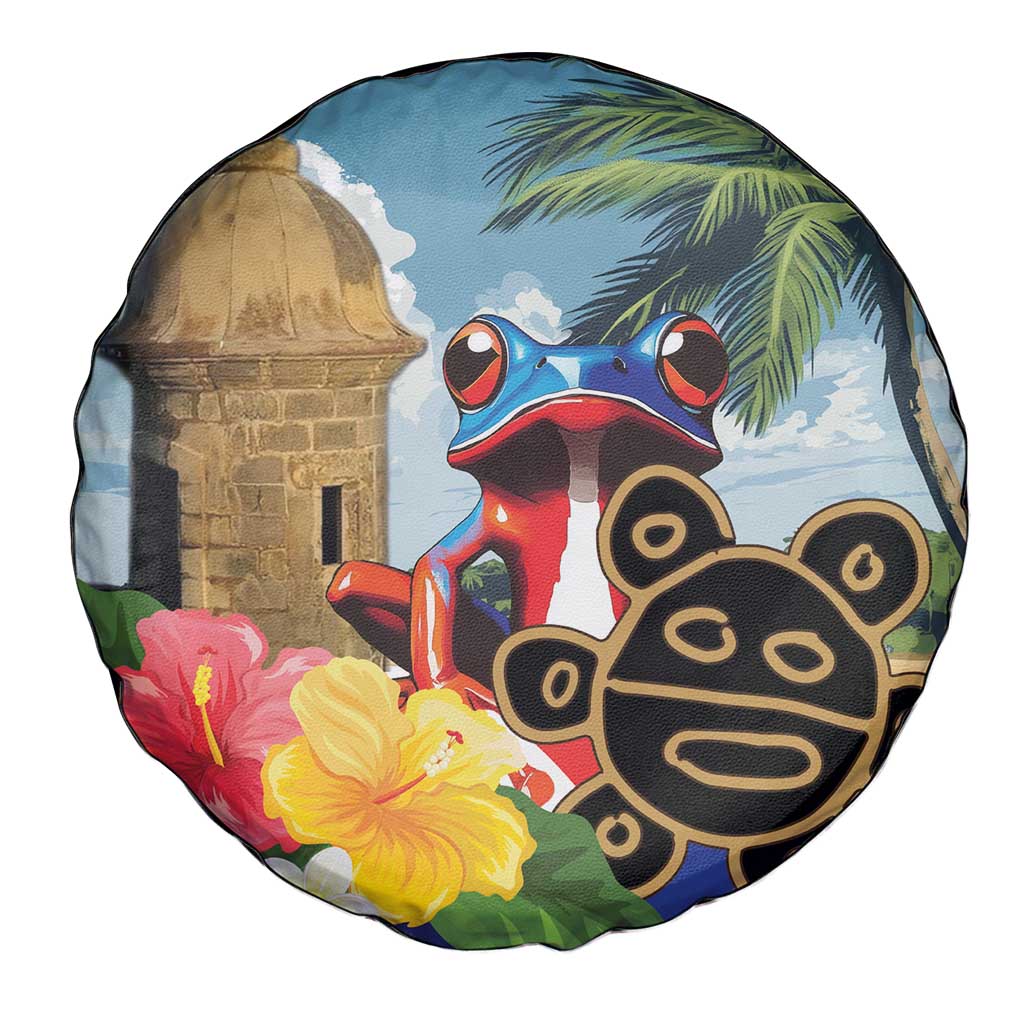 Personalized Boricua El Morro Spare Tire Cover Puerto Rico Sun Coqui - Wonder Print Shop