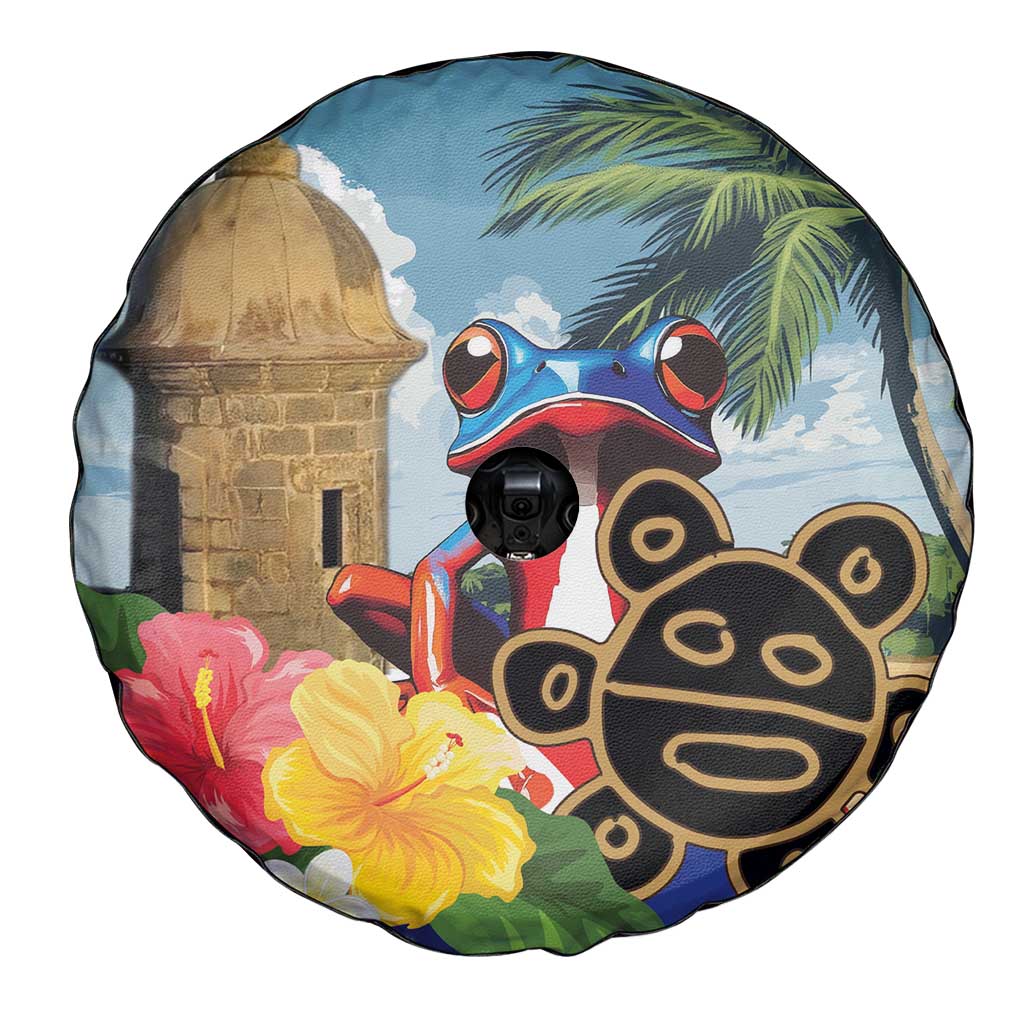Personalized Boricua El Morro Spare Tire Cover Puerto Rico Sun Coqui - Wonder Print Shop
