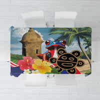 Personalized Boricua El Morro Tablecloth Puerto Rico Sun Coqui - Wonder Print Shop