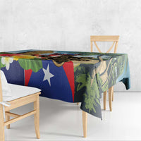 Personalized Boricua El Morro Tablecloth Puerto Rico Sun Coqui - Wonder Print Shop