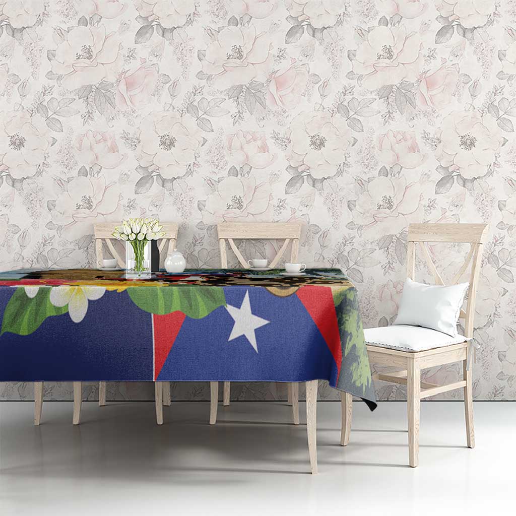 Personalized Boricua El Morro Tablecloth Puerto Rico Sun Coqui - Wonder Print Shop