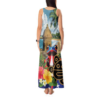 Personalized Boricua El Morro Tank Maxi Dress Puerto Rico Sun Coqui - Wonder Print Shop