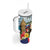 Personalized Boricua El Morro Tumbler With Handle Puerto Rico Sun Coqui - Wonder Print Shop