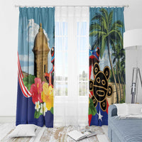 Personalized Boricua El Morro Window Curtain Puerto Rico Sun Coqui - Wonder Print Shop