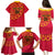 Angola Football Family Matching Puletasi and Hawaiian Shirt Go Palancas Negras Red Version - Wonder Print Shop