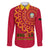 Angola Football Family Matching Puletasi and Hawaiian Shirt Go Palancas Negras Red Version - Wonder Print Shop