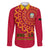 Angola Football Family Matching Summer Maxi Dress and Hawaiian Shirt Go Palancas Negras Red Version - Wonder Print Shop