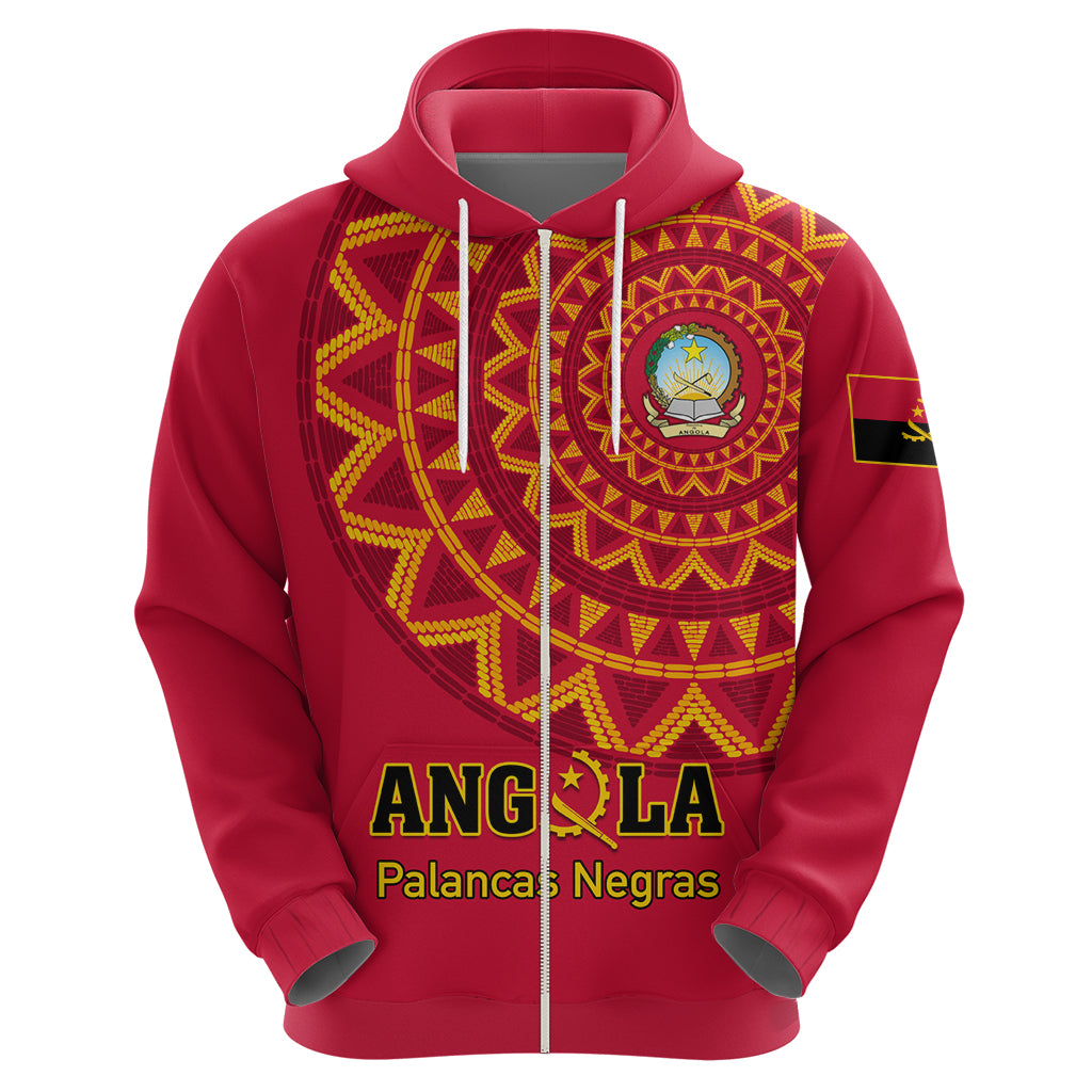Angola Football Hoodie Go Palancas Negras Red Version - Wonder Print Shop