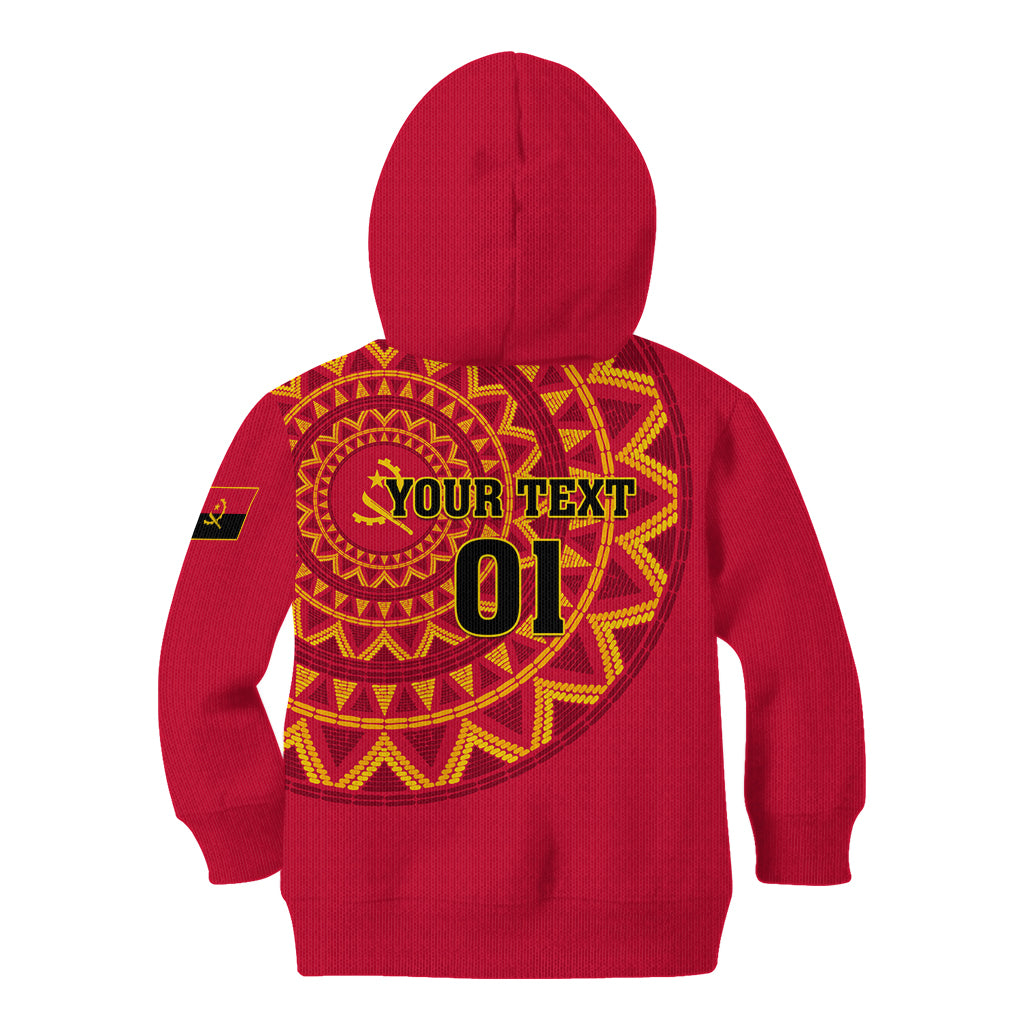 Angola Football Kid Hoodie Go Palancas Negras Red Version - Wonder Print Shop