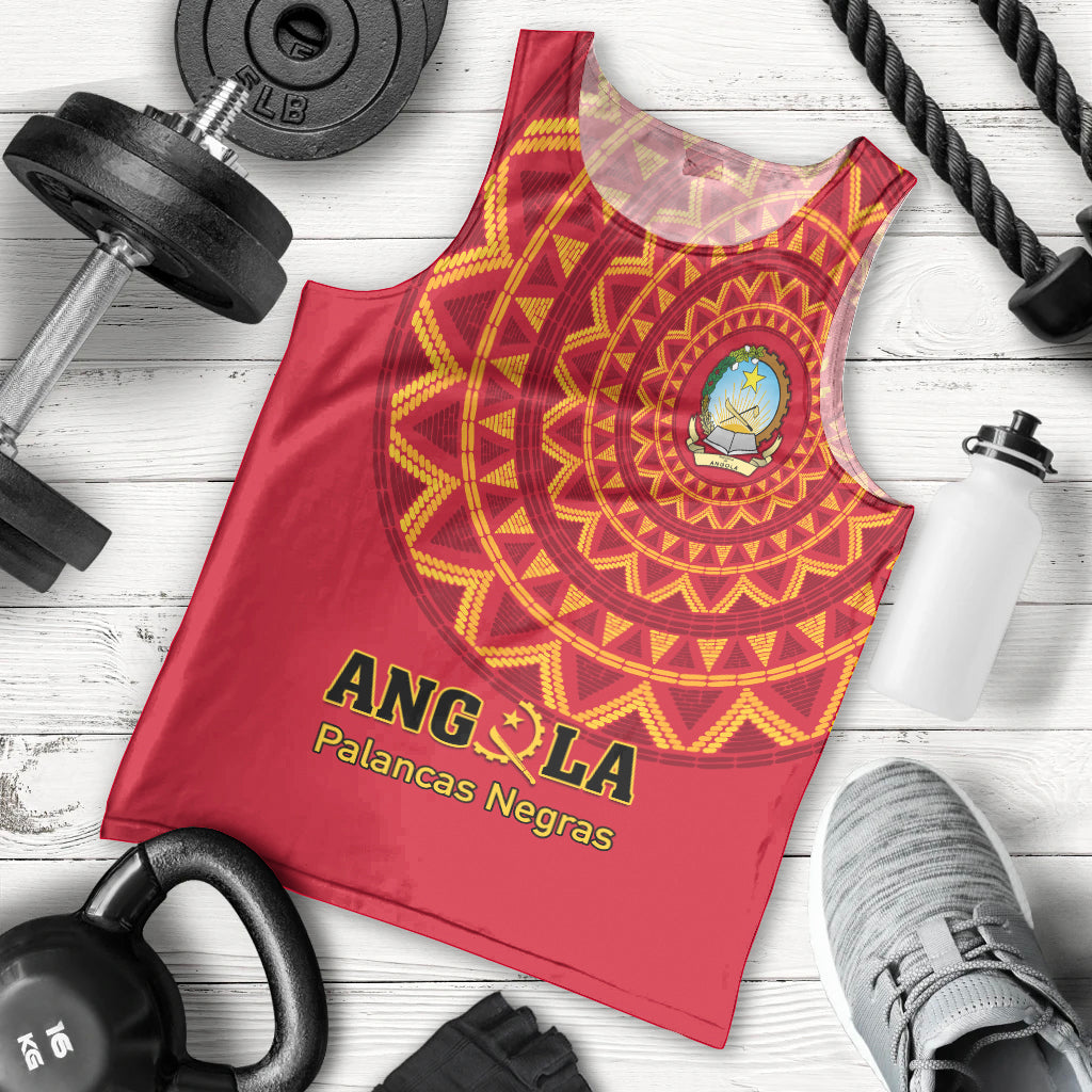 Angola Football Men Tank Top Go Palancas Negras Red Version - Wonder Print Shop