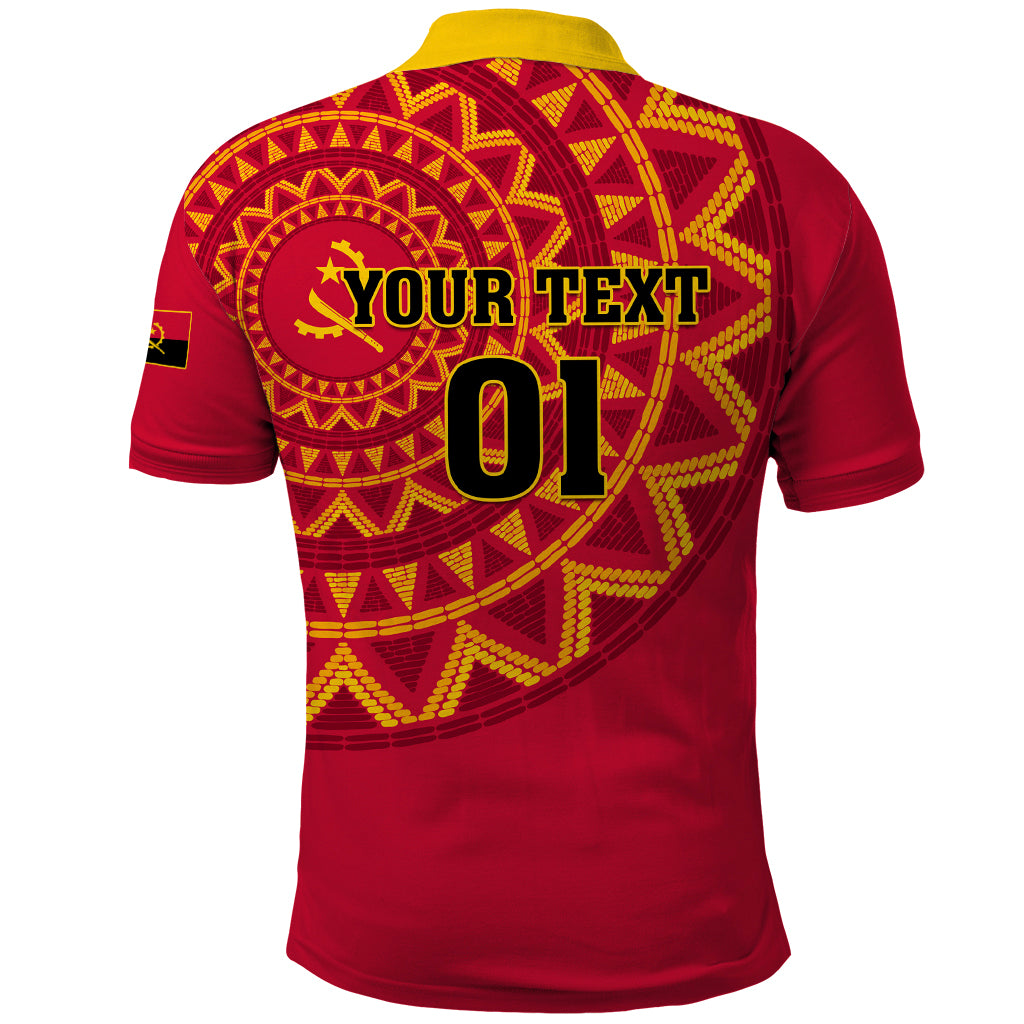 Angola Football Polo Shirt Go Palancas Negras Red Version - Wonder Print Shop
