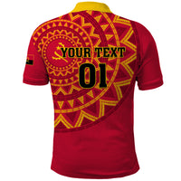 Angola Football Polo Shirt Go Palancas Negras Red Version - Wonder Print Shop