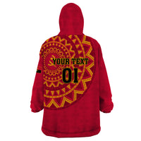 Angola Football Wearable Blanket Hoodie Go Palancas Negras Red Version - Wonder Print Shop