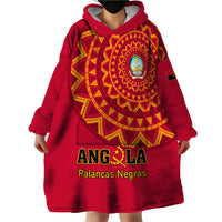 Angola Football Wearable Blanket Hoodie Go Palancas Negras Red Version - Wonder Print Shop