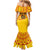 Angola Football Family Matching Mermaid Dress and Hawaiian Shirt Go Palancas Negras Yellow Version - Wonder Print Shop