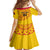 Angola Football Family Matching Off Shoulder Maxi Dress and Hawaiian Shirt Go Palancas Negras Yellow Version - Wonder Print Shop