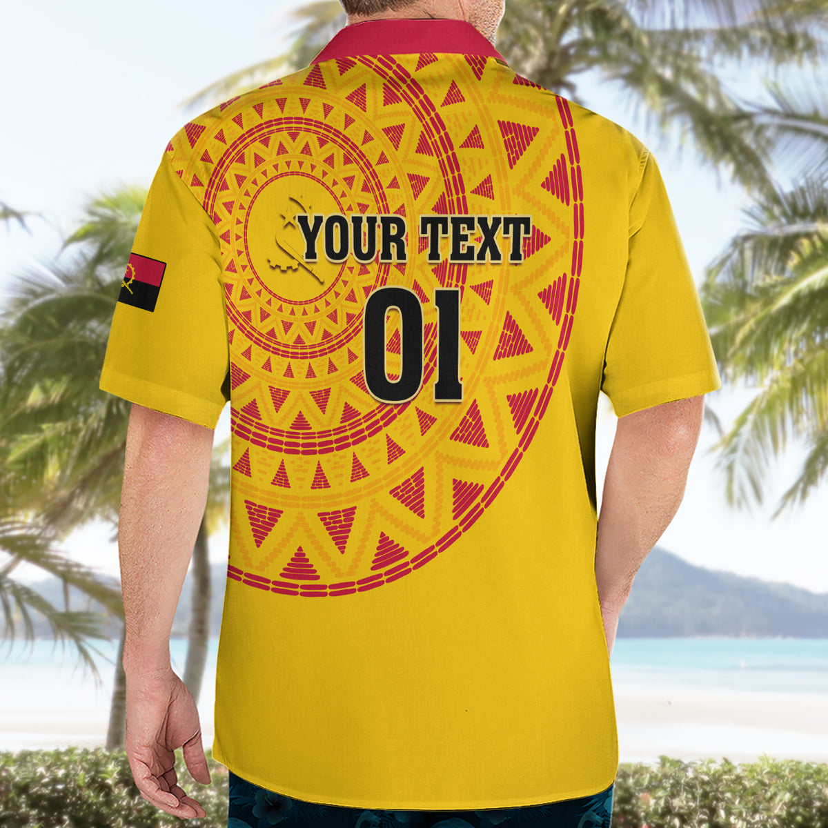 Angola Football Hawaiian Shirt Go Palancas Negras Yellow Version - Wonder Print Shop