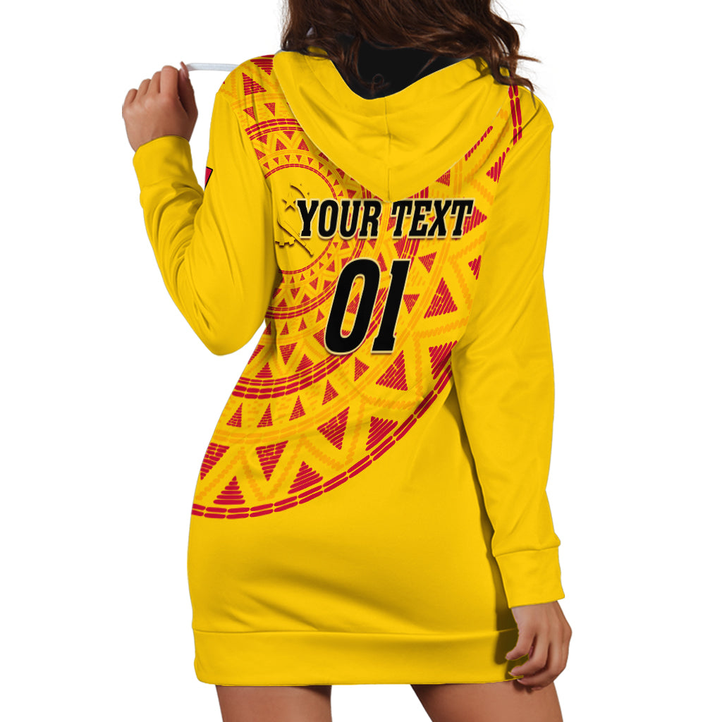 Angola Football Hoodie Dress Go Palancas Negras Yellow Version - Wonder Print Shop