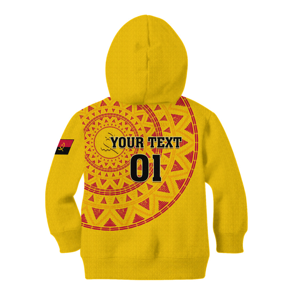 Angola Football Kid Hoodie Go Palancas Negras Yellow Version - Wonder Print Shop