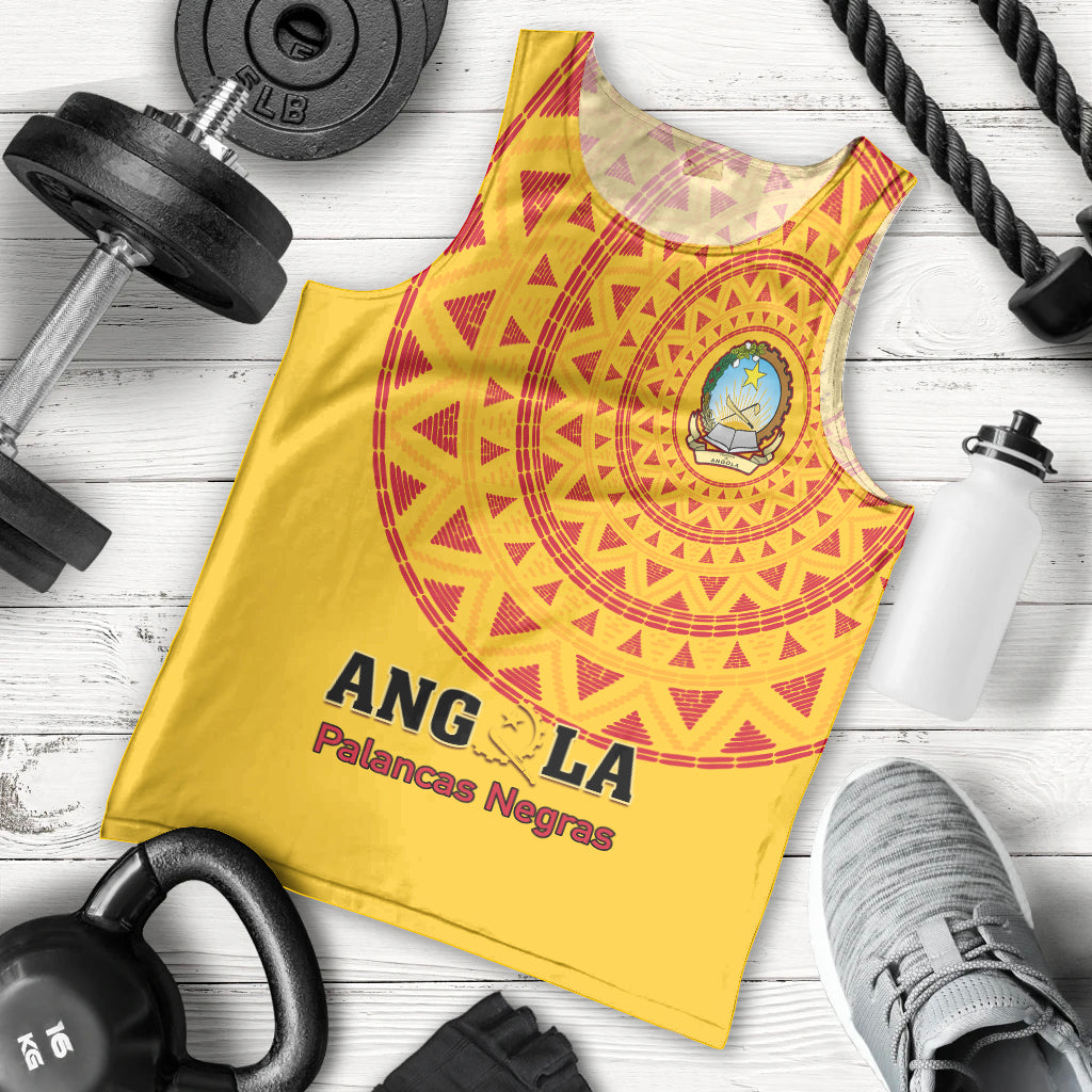 Angola Football Men Tank Top Go Palancas Negras Yellow Version - Wonder Print Shop