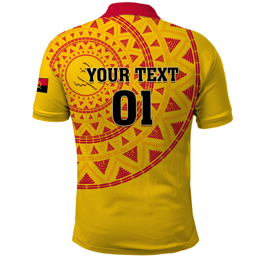 Angola Football Polo Shirt Go Palancas Negras Yellow Version - Wonder Print Shop