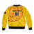 Angola Football Sleeve Zip Bomber Jacket Go Palancas Negras Yellow Version - Wonder Print Shop