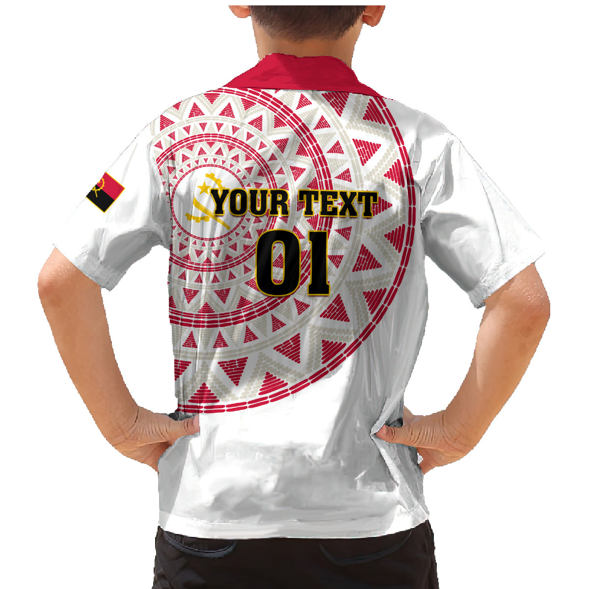 Angola Football Family Matching Mermaid Dress and Hawaiian Shirt Go Palancas Negras White Version - Wonder Print Shop