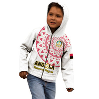 Angola Football Kid Hoodie Go Palancas Negras White Version - Wonder Print Shop