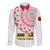 Angola Football Long Sleeve Button Shirt Go Palancas Negras White Version - Wonder Print Shop