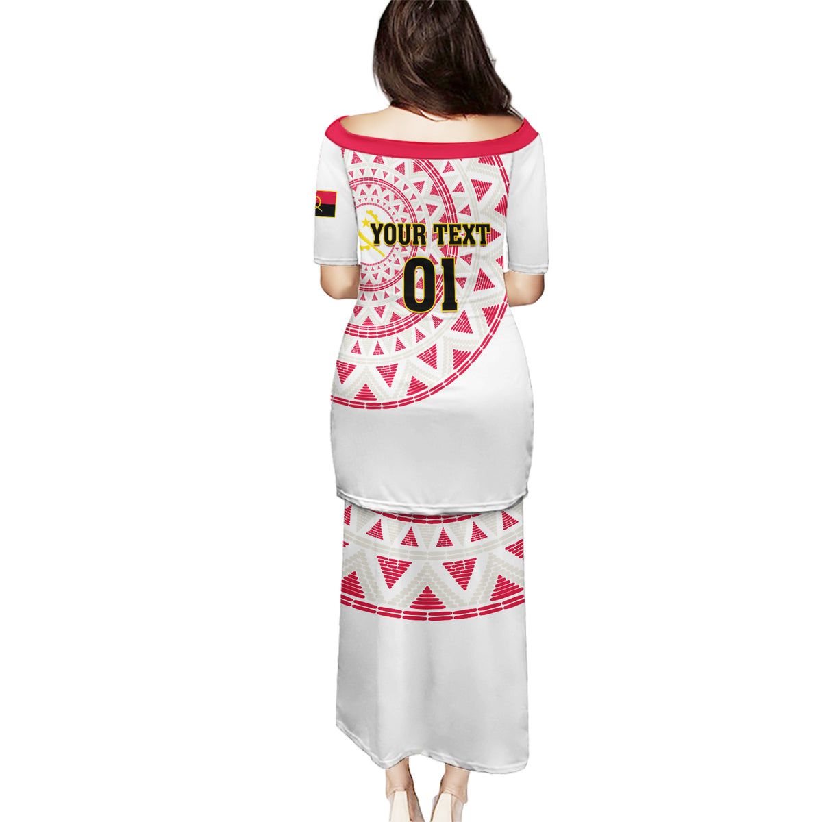 Angola Football Puletasi Go Palancas Negras White Version - Wonder Print Shop