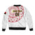 Angola Football Sleeve Zip Bomber Jacket Go Palancas Negras White Version - Wonder Print Shop