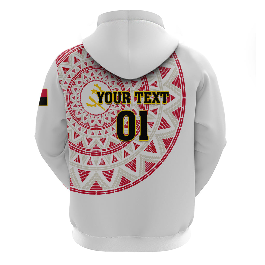 Angola Football Zip Hoodie Go Palancas Negras White Version - Wonder Print Shop