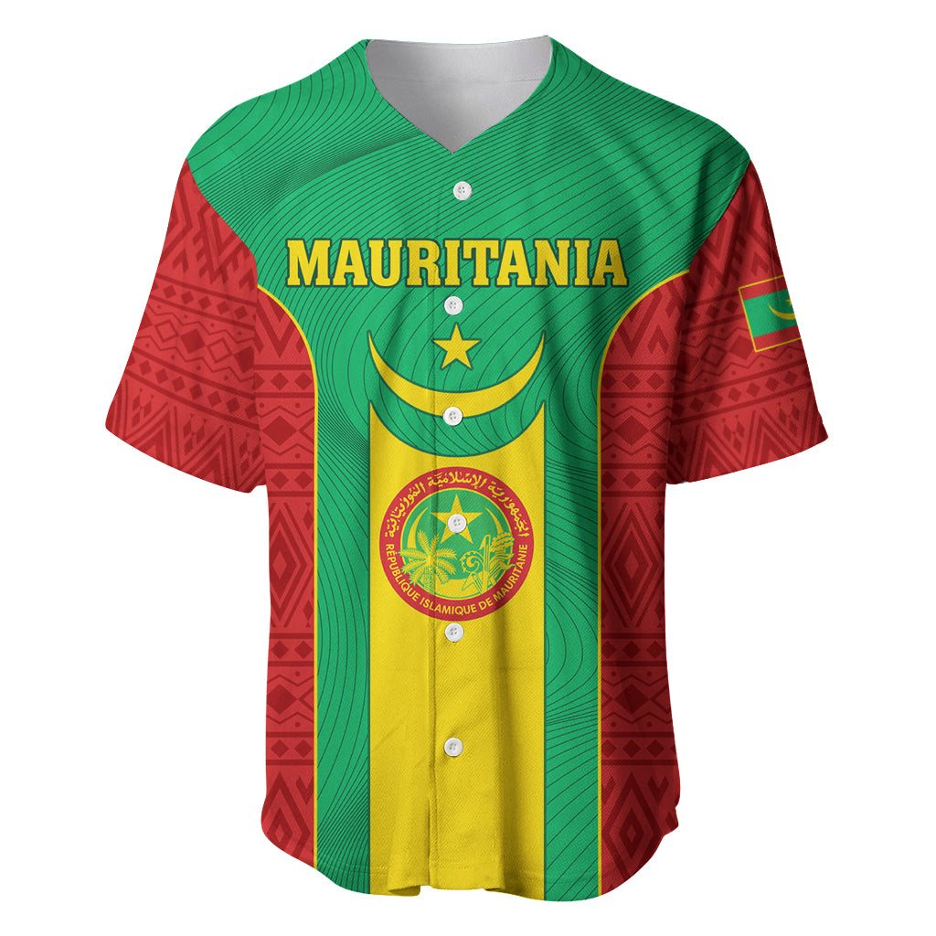 Mauritania Football Baseball Jersey Go Lions of Chinguetti - Wonder Print Shop